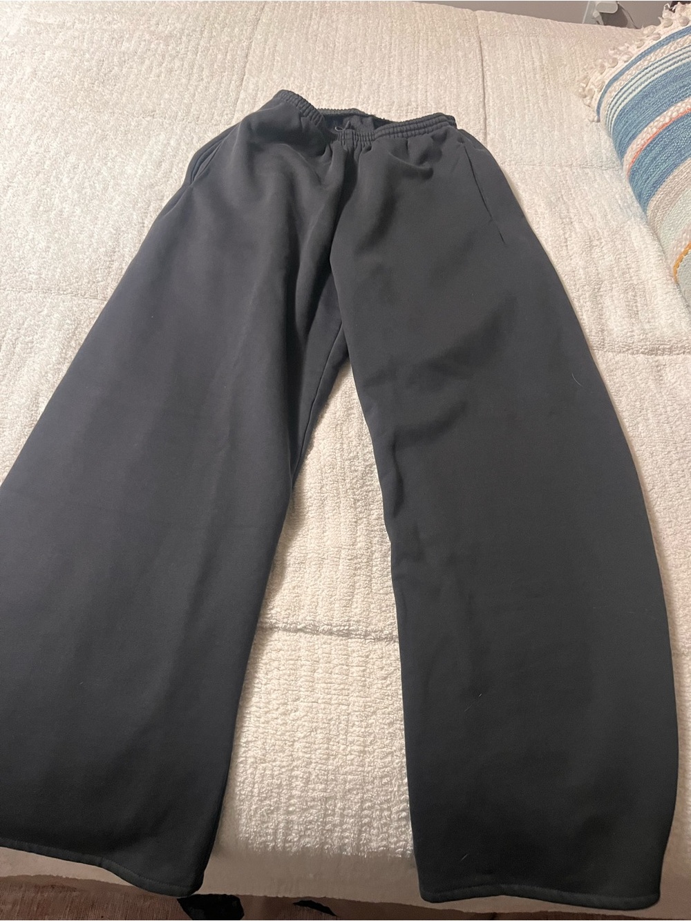 Yeezy Black Wide-Leg Sweatpants